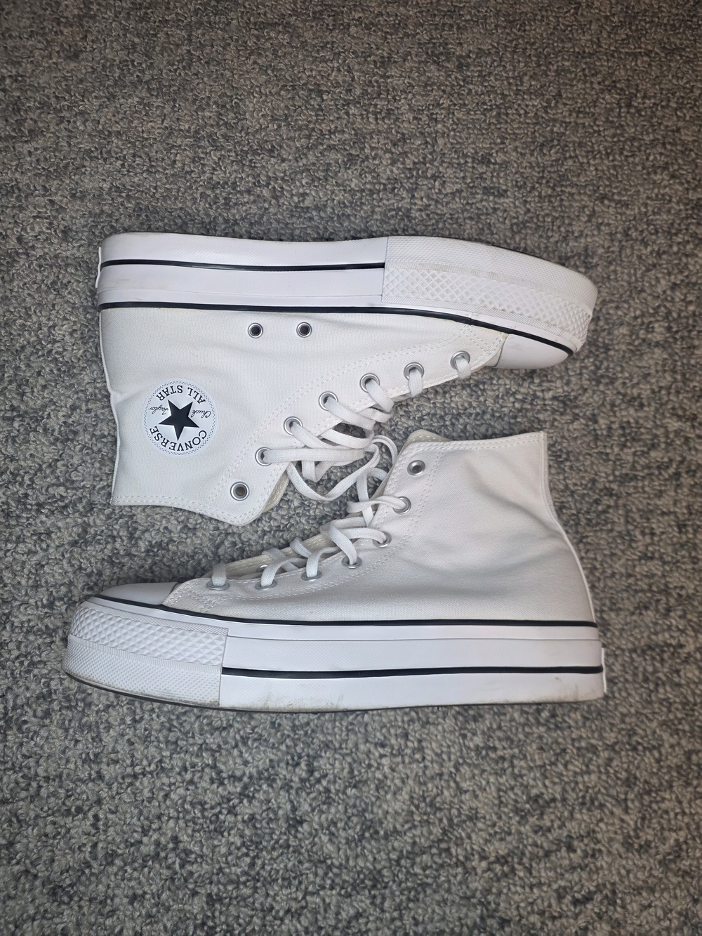 Converse Women's Chuck Taylor All Star Platform High Top Sneakers - White Black